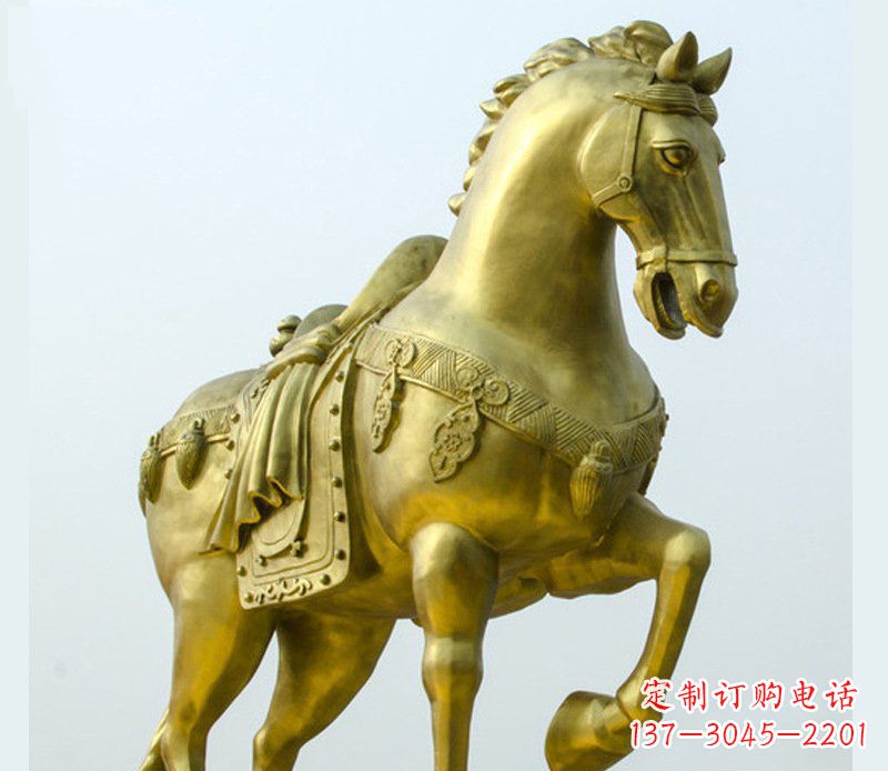 临沂铜雕商场招财动物马雕塑