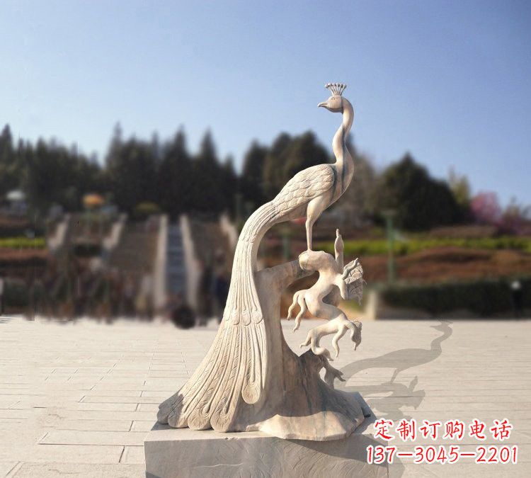 临沂晚霞红孔雀石雕