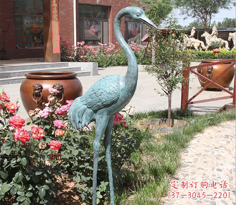 临沂仙鹤铜雕