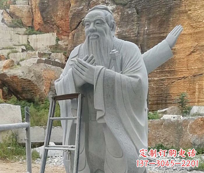临沂校园人物大理石孔子石雕