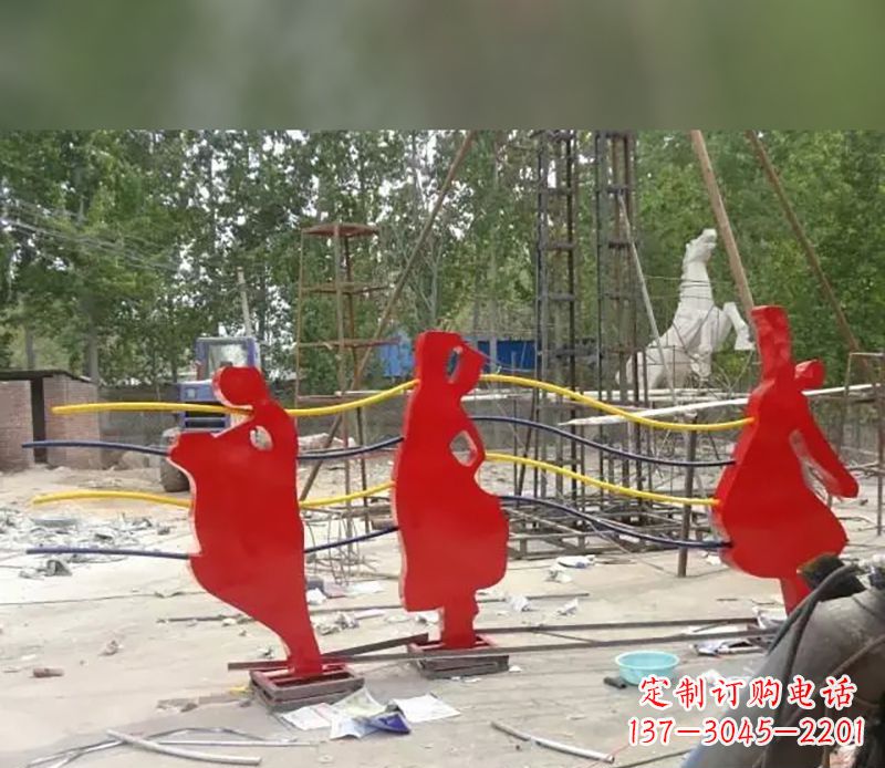 临沂音符剪纸雕塑不锈钢