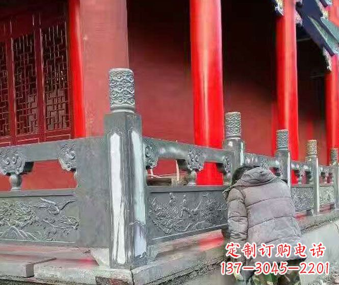 临沂园林仿古石栏板景观石雕 (9)