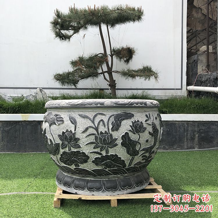 临沂园林石雕水缸