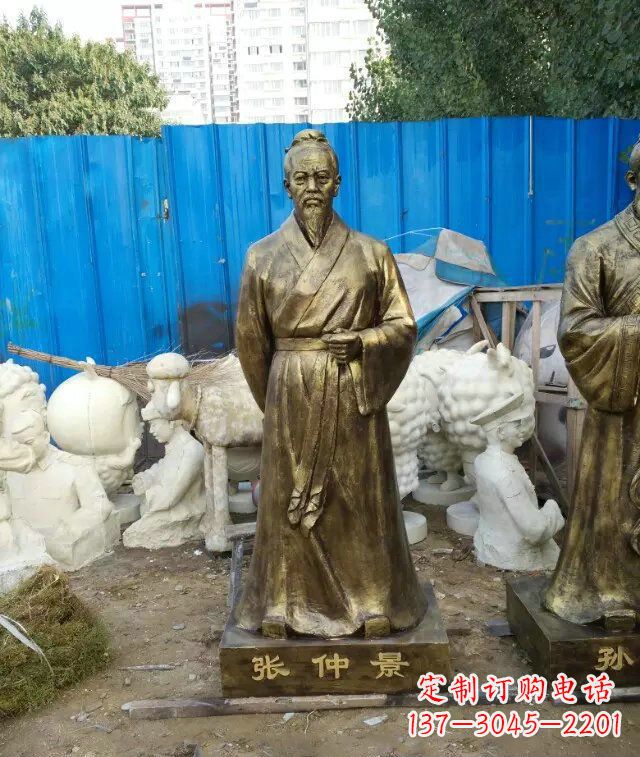 临沂张仲景古代医学名人铜雕