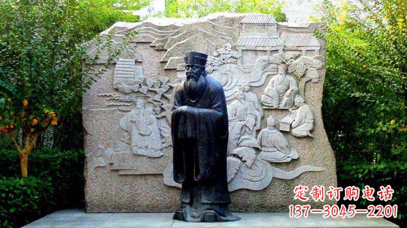 临沂朱熹古代名人铜雕_2