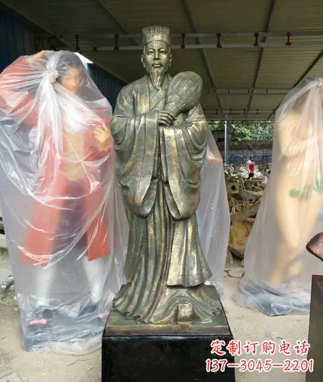 临沂诸葛亮古代人物铜雕