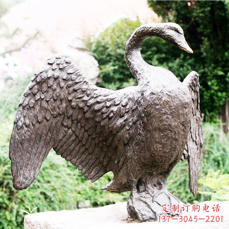 临沂铸铜天鹅雕塑
