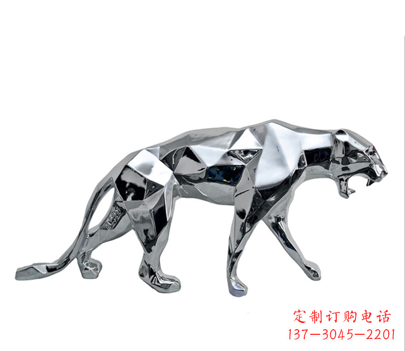 临沂豹子雕塑不锈钢