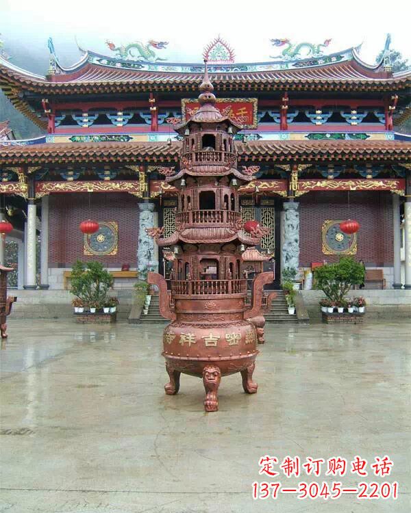 临沂宗教庙宇香炉铜雕